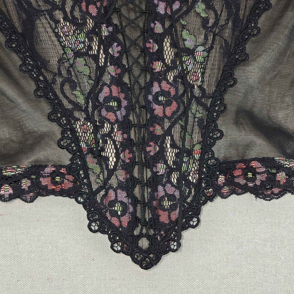 Vintage Catwalk Collection London Lace Up Corset Top Y2K Grunge Fairy - Picture 4 of 16
